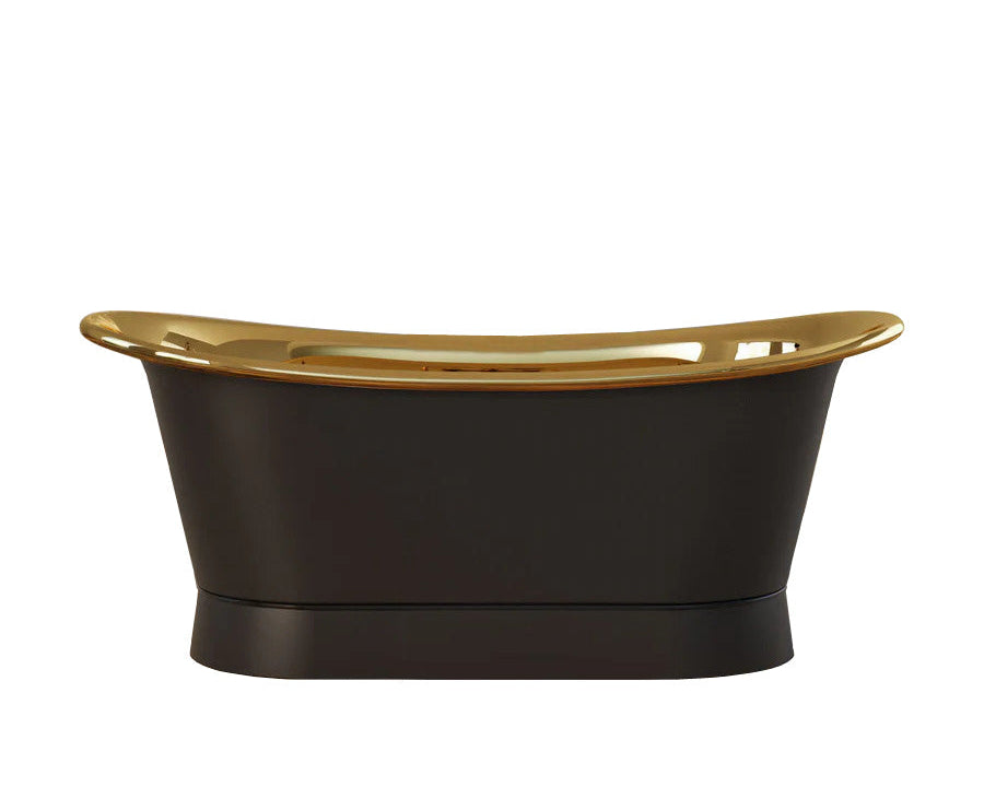 Charcoal & Polished Brass Heritage Bath