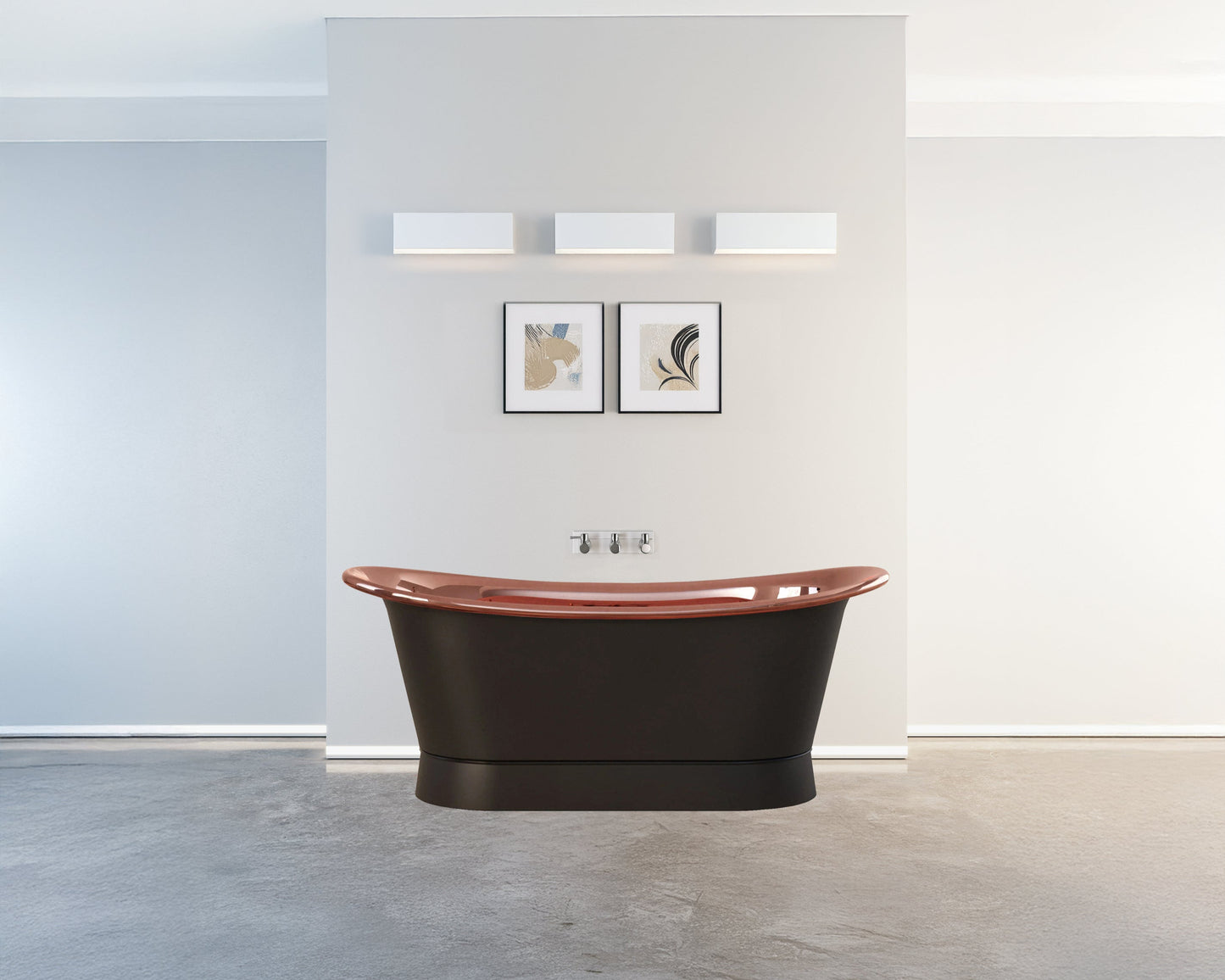 Charcoal & Polished Copper Heritage Bath