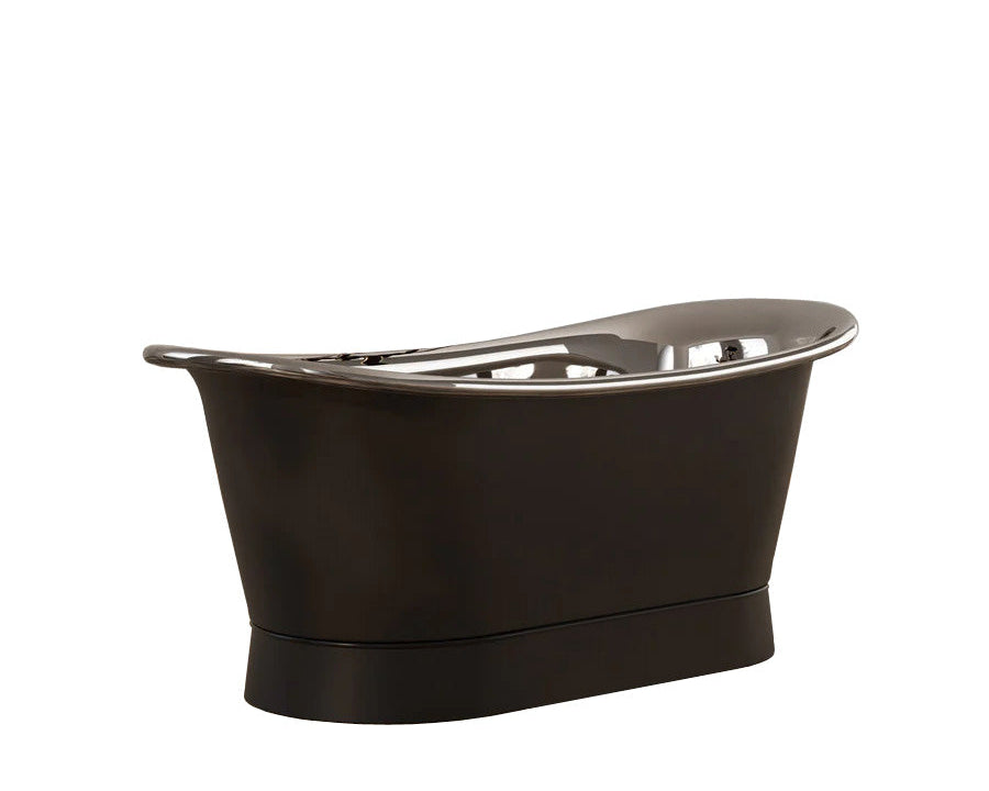 Charcoal & Polished Nickel Heritage Bath