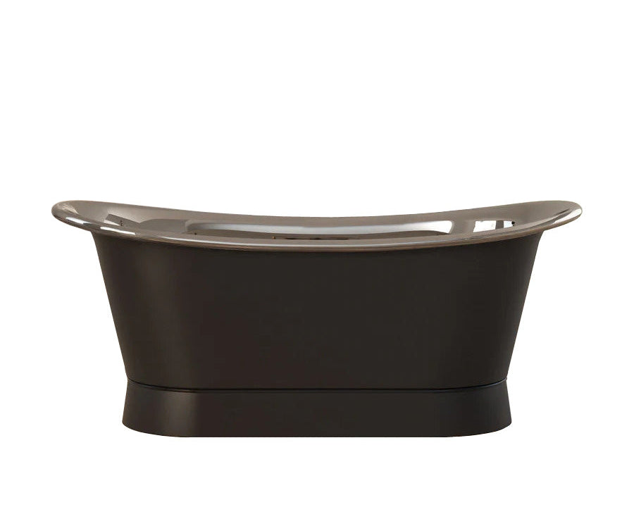 Charcoal & Polished Nickel Heritage Bath