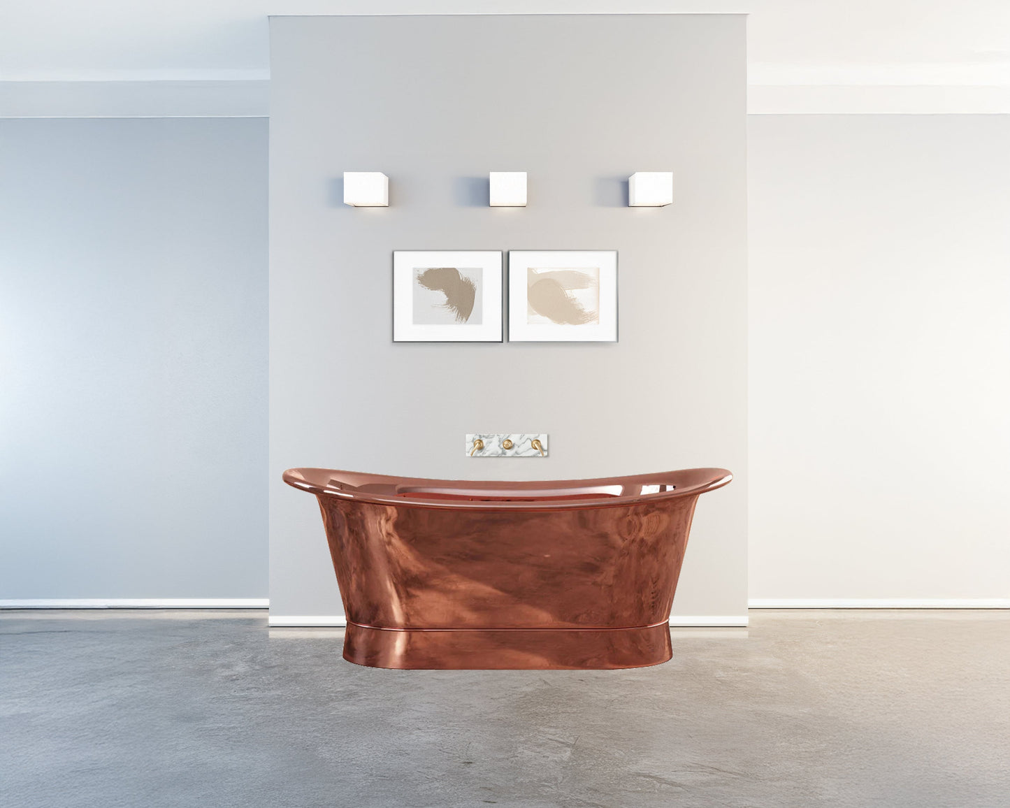 Polished Copper Heritage Bath
