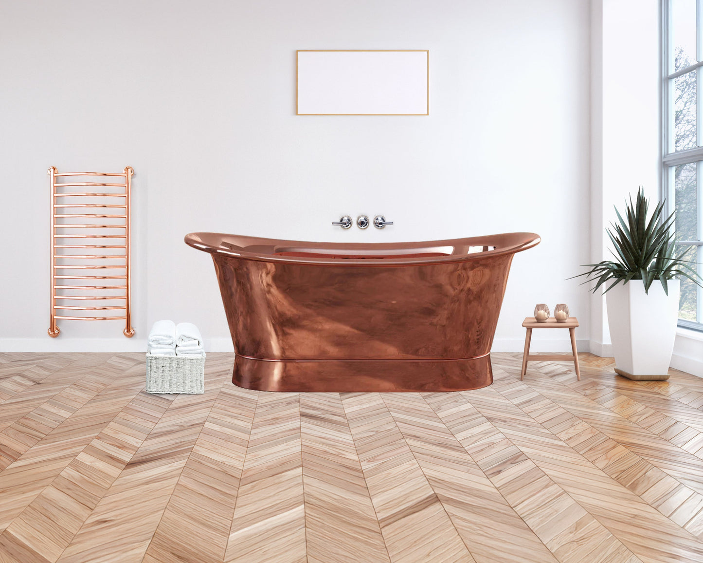 Polished Copper Heritage Bath