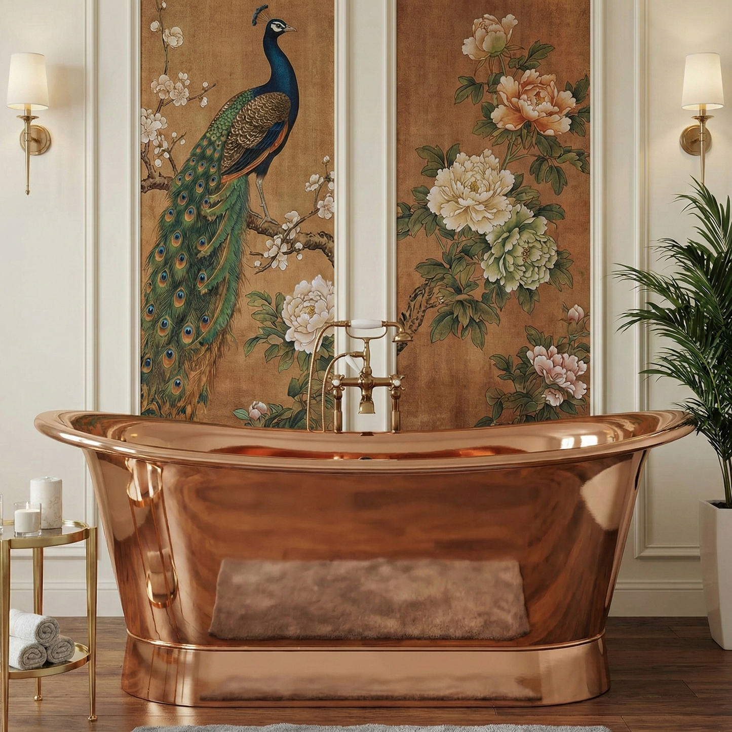 Polished Copper Heritage Bath