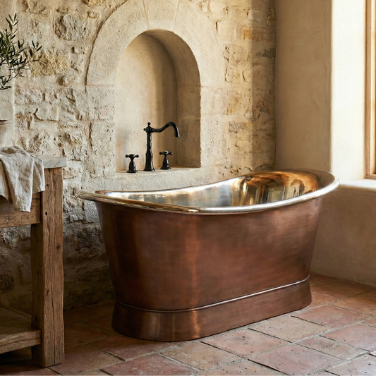 Antique Copper & Polished Nickel Heritage Bath