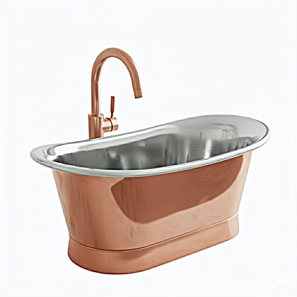 Polished Copper & Polished Nickel Heritage Sink