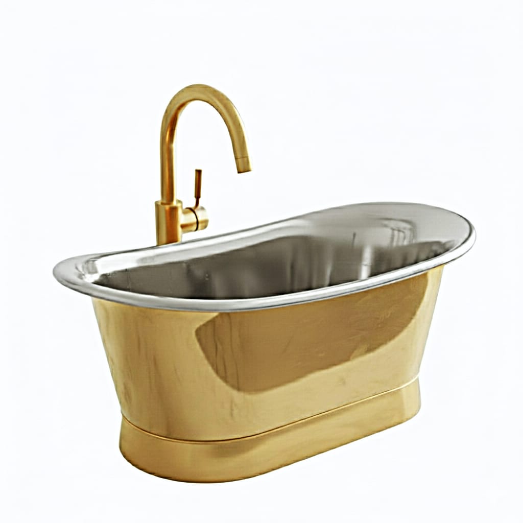 Polished Brass & Polished Nickel Heritage Sink