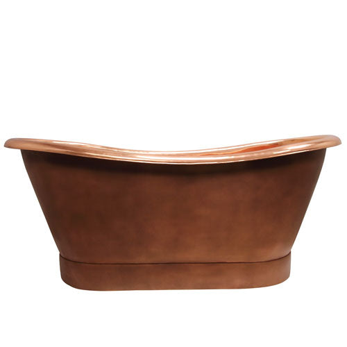 70" Aether Double Slipper Copper Tub