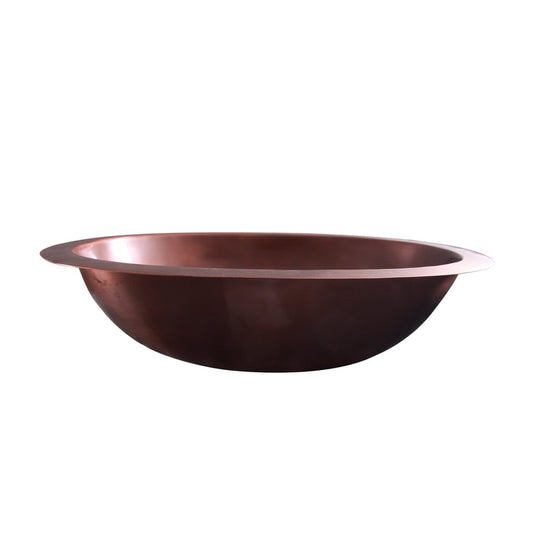 19" Glint Oval Copper Lavatory Bowl