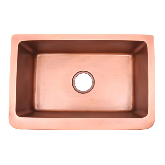 Celeste Single Bowl Copper Apron-Front Sink