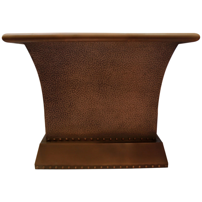 65" Haven Rectangular Handcrafted Copper Tub