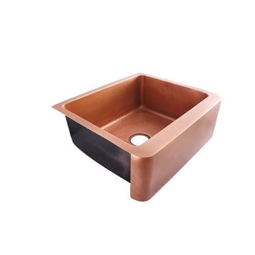 Lush Single Bowl Copper Apron-Front Sink