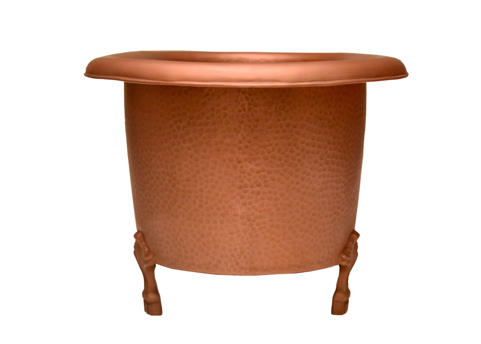 32" Vivara Copper Double Roll Top Tub