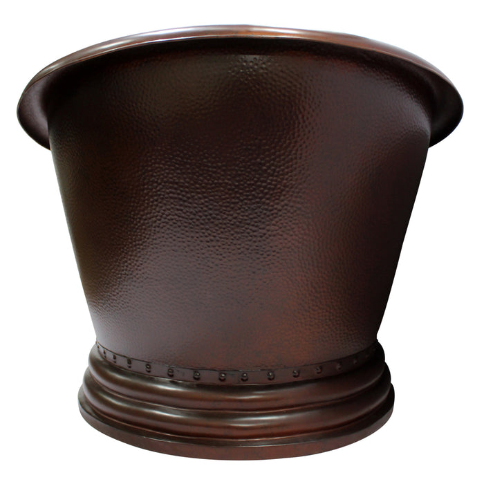 66" Radiance Double Slipper Handcrafted Copper Tub