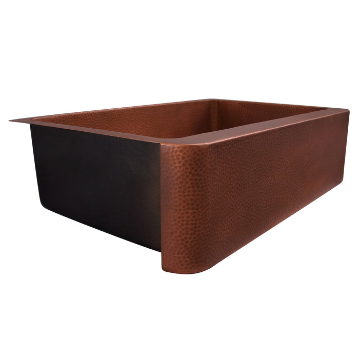 34" Verve Single Bowl Copper Apron-Front Sink