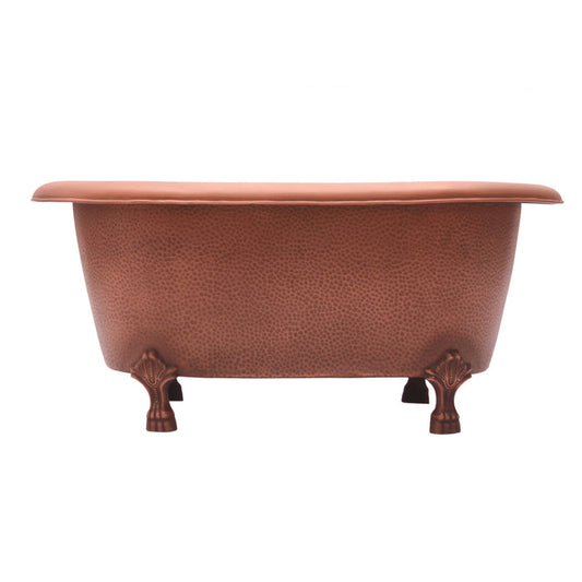 32" Vivara Copper Double Roll Top Tub