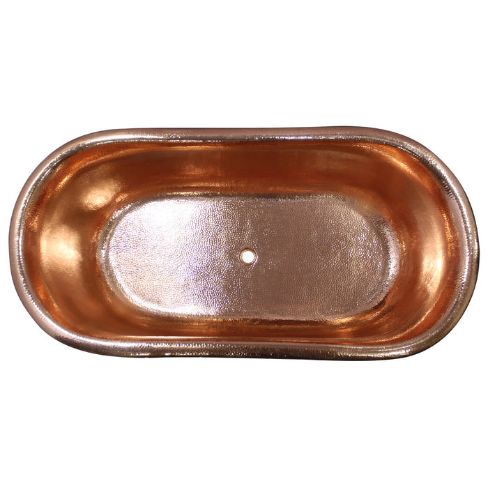 66" Serenity Copper Freestanding Tub