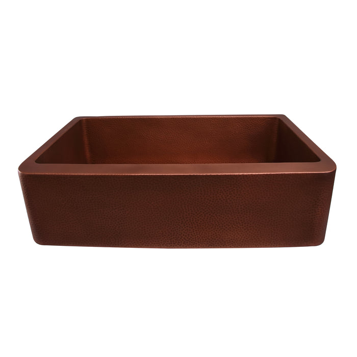 34" Verve Single Bowl Copper Apron-Front Sink