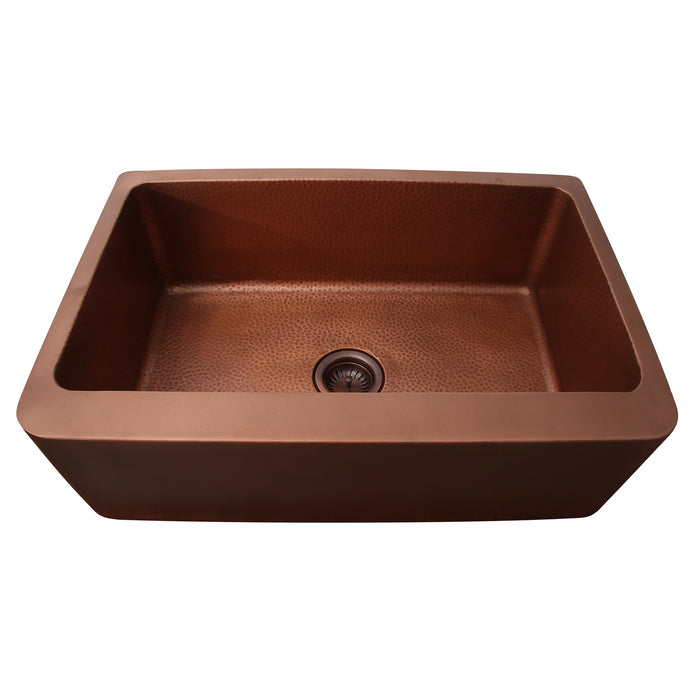 Lush Single Bowl Copper Apron-Front Sink