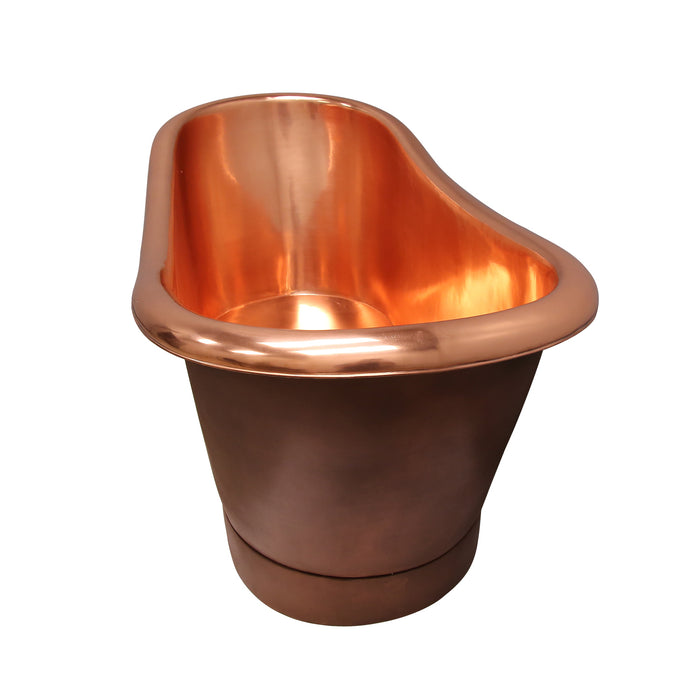 70" Aether Double Slipper Copper Tub
