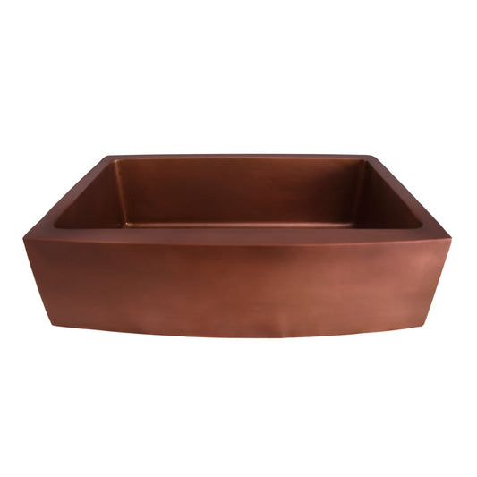 33″ Harmonia Single Bowl Copper Apron-Front Sink