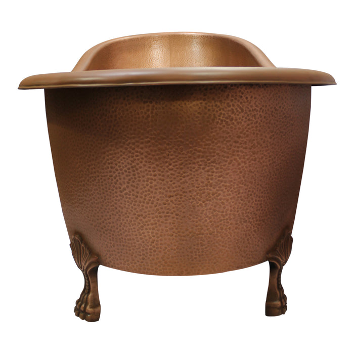 68" Nature Slipper Handcrafted Copper Tub