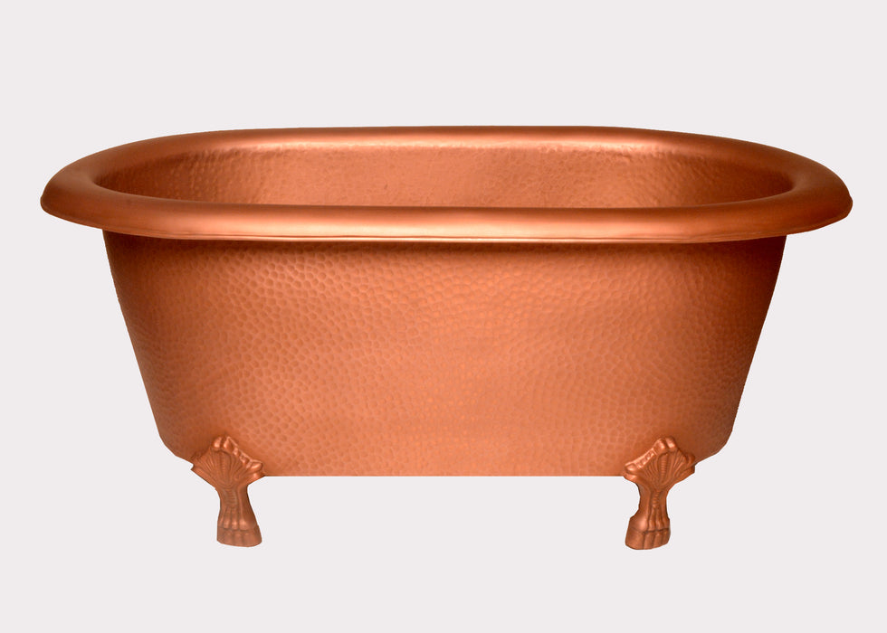 32" Vivara Copper Double Roll Top Tub