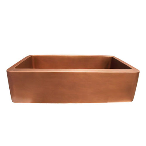 Radiant Single Bowl Copper Apron-Front Sink