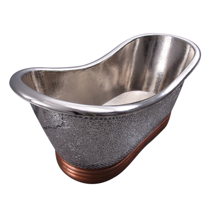 72" Pureza Double Slipper Copper Tub