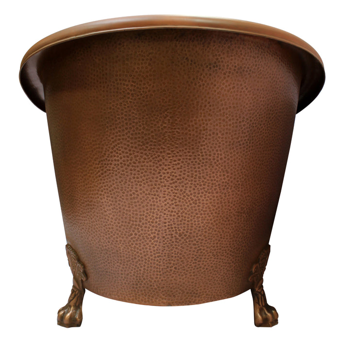 68" Viva Double Slipper Handcrafted Copper Tub